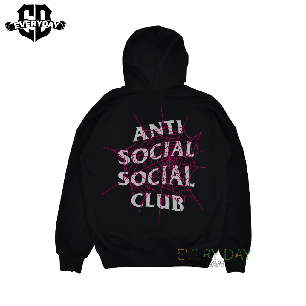 Jaket Hoodie Anti Sosial Social Club Cotton Fleece
