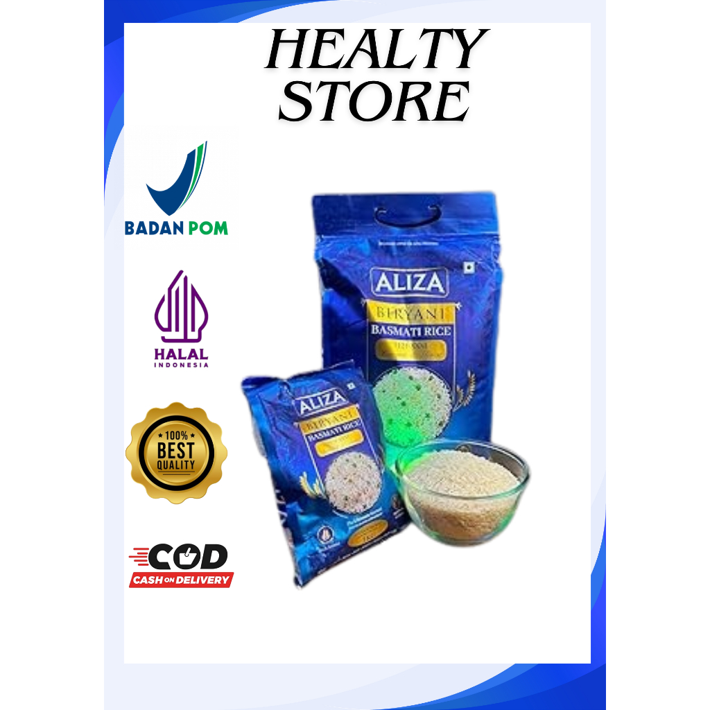 

Beras Aliza Biryani Basmati 5kg Biryani Basmati Rice asli impor