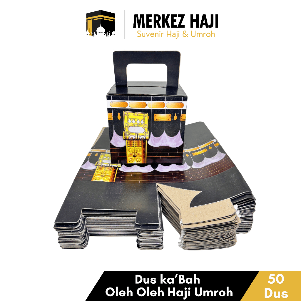 

Dus Kardus Kotak Box Kabah Kemasan Wadah Tempat Packing Paket Oleh Oleh Haji dan Umroh Grosir 50 Pcs