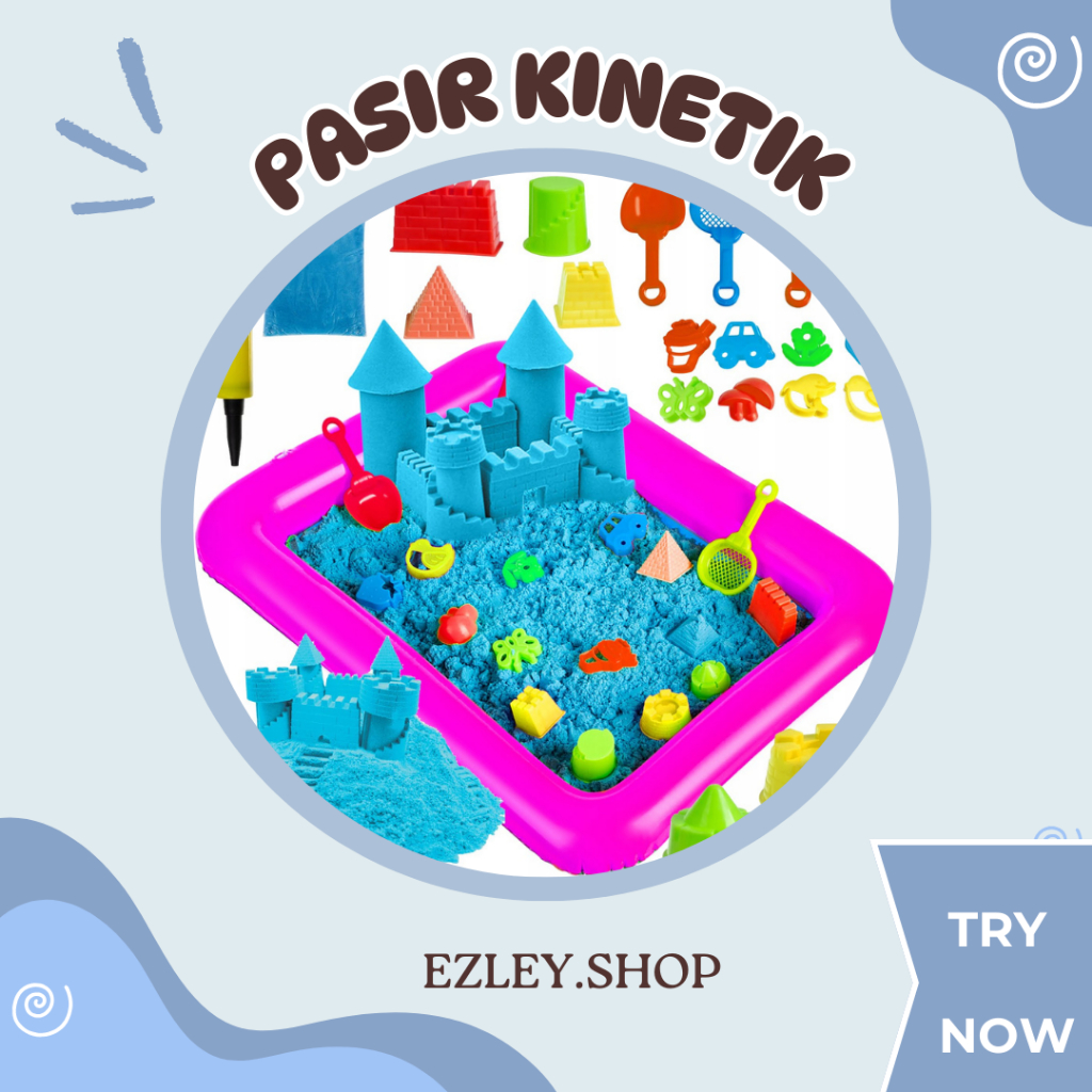 Pasir Kinetik Mainan Anak-anak - Maininan Anak-anak Kreatif - Mainan Pasir Kinetik Murah - Pasir Kin