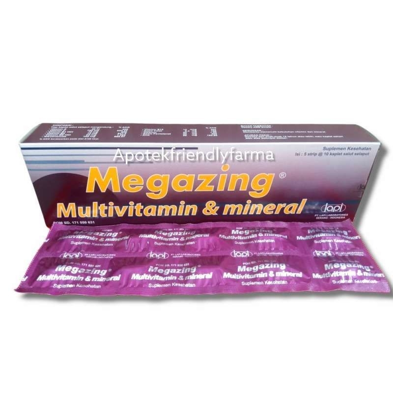 Megazing multivitamin & mineral Strip/10 tablet