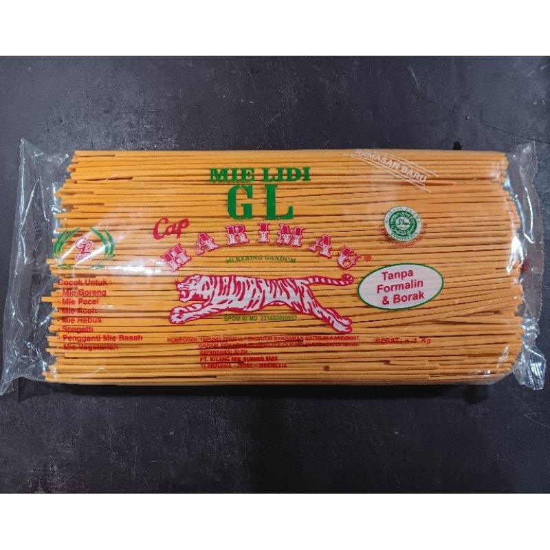 

mie lidi / mie gomak merah 1pack 1kg