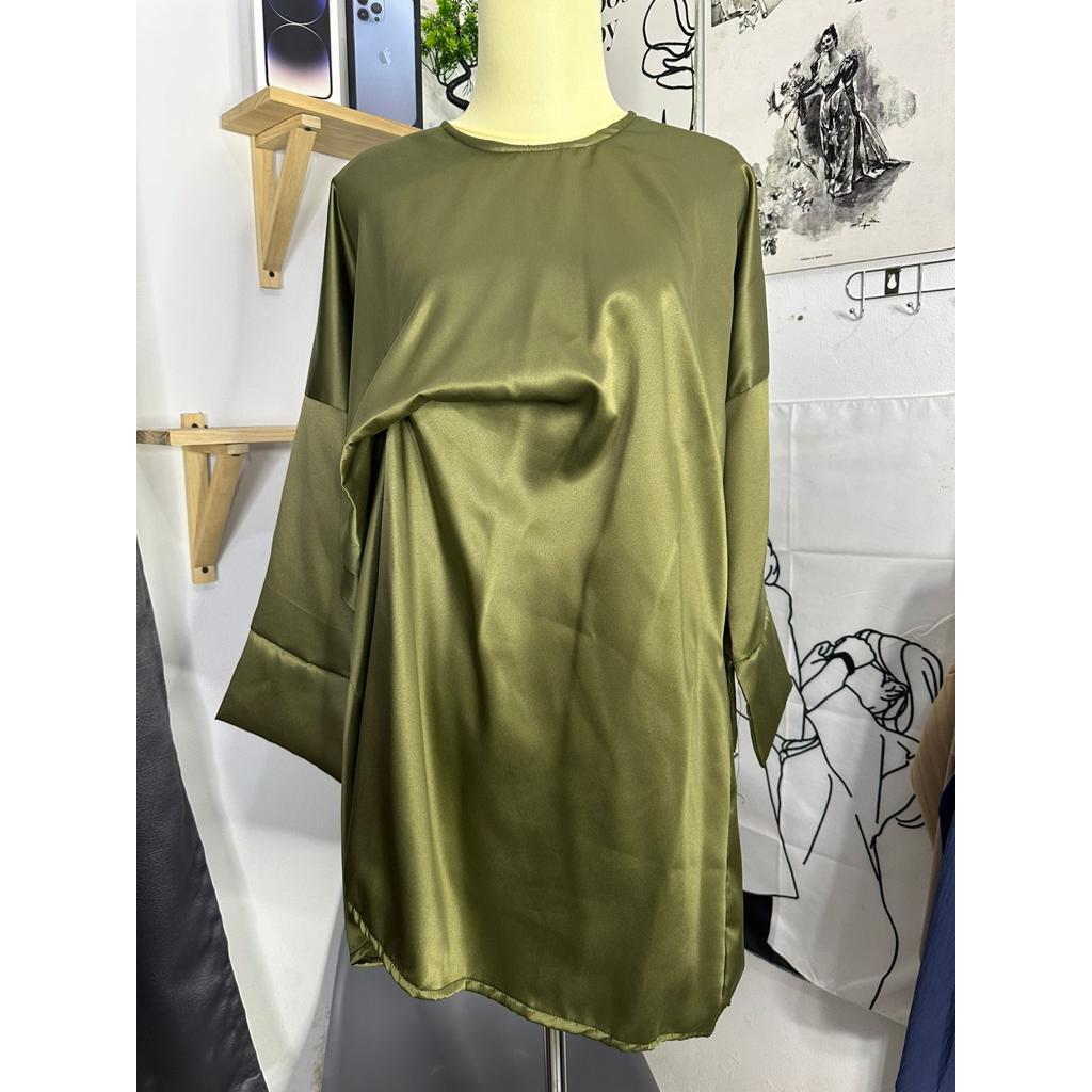 KAPTAN NAMIRA / KAPTAN SATIN /Tunik Satin Silk