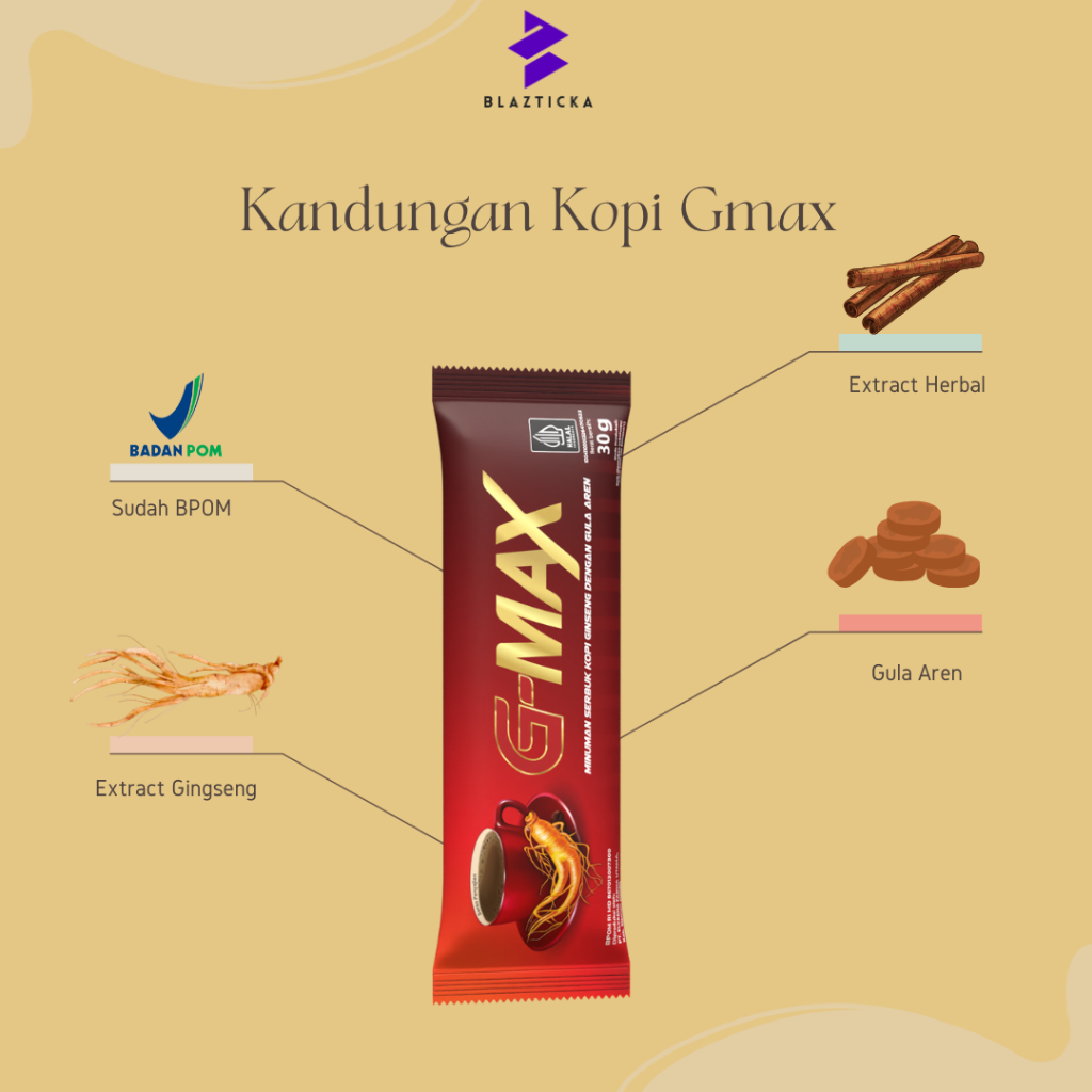 

Minuman Kopi G-MAX Tahan - Lama Kopi Gingseng Kopi Penambah Stamina pria - Wanita