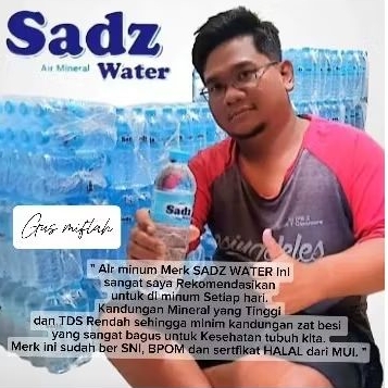 

Air minum SADZ WATER Hexagonal bisa Mineral TERAPI KESEHATAN harga untuk 1 pack (isi 10 Botol 600ml)