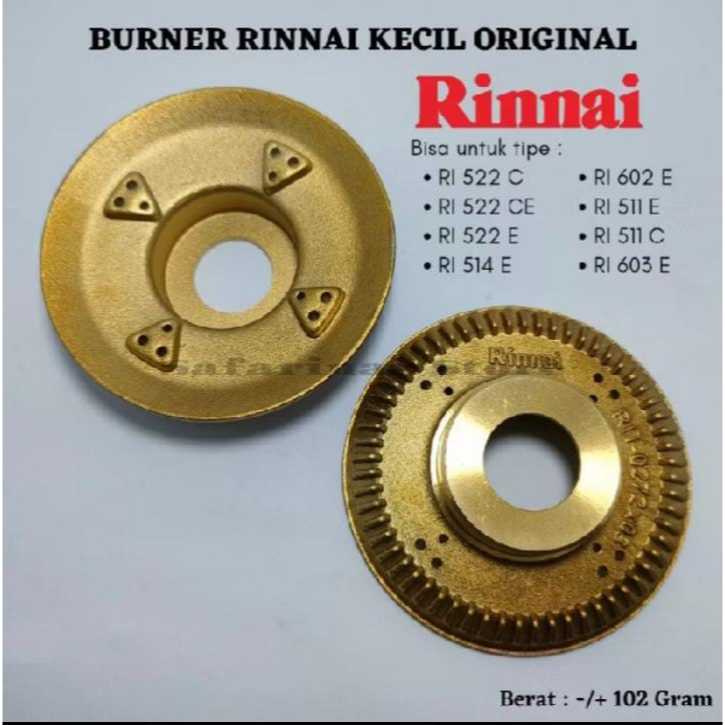 BURNER KUNINGAN RINNAI KECIL ORIGINAL