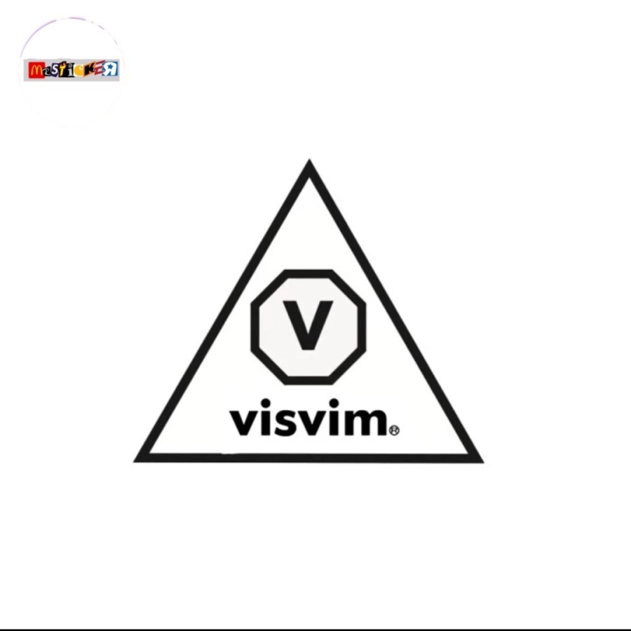

sticker visvim basic triangle logo stiker streetwear japan
