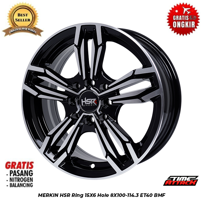 Velg Racing Untuk Mobil Karimun Wagon R Merk HSR Wheel Tipe Merkin R15