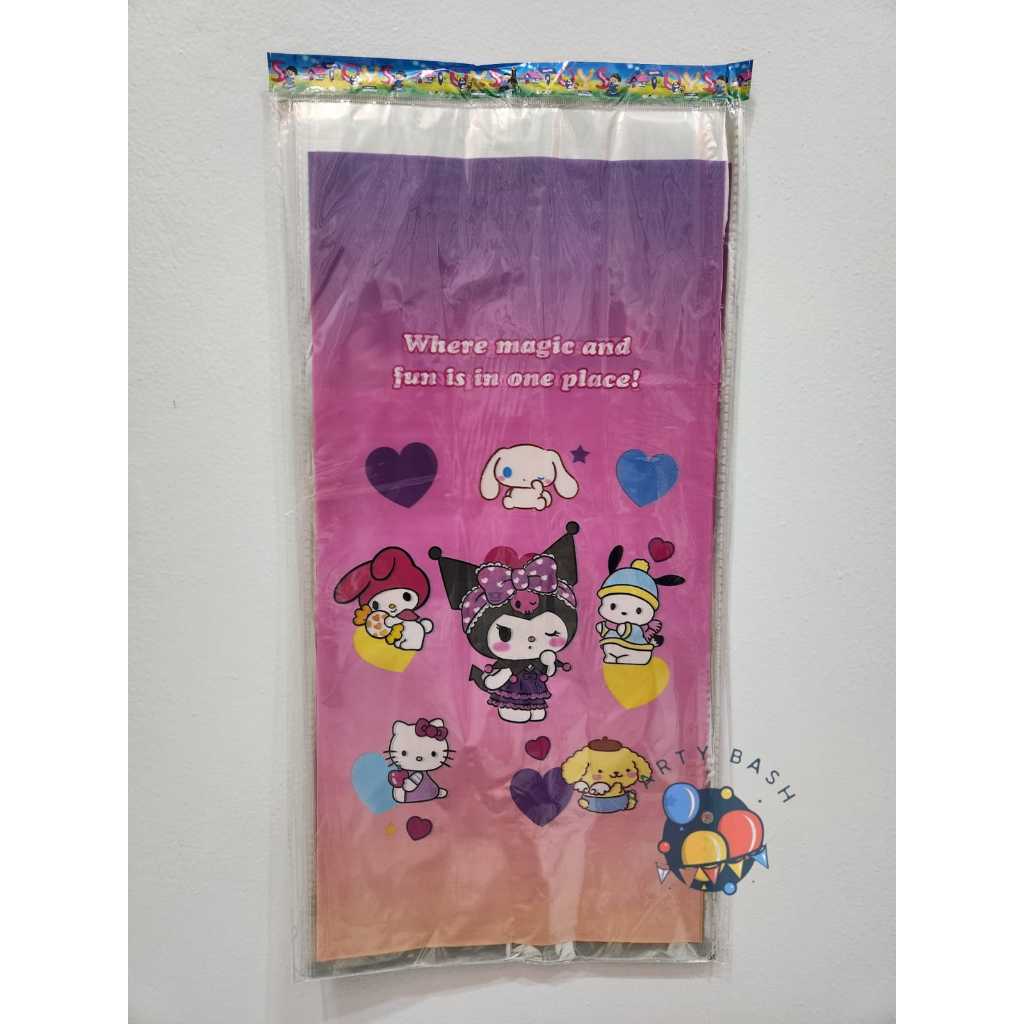 

party bash / ( 1 pack isi 10 pcs ) plastik opp snack karakter ukuran small 18 cm x 36 cm medium 20 cm x 40 cm large 25 cm x 50 cm / kado / bingkisan / goodie bag / kantong / ulang tahun / party / ultah / kado / souvenir
