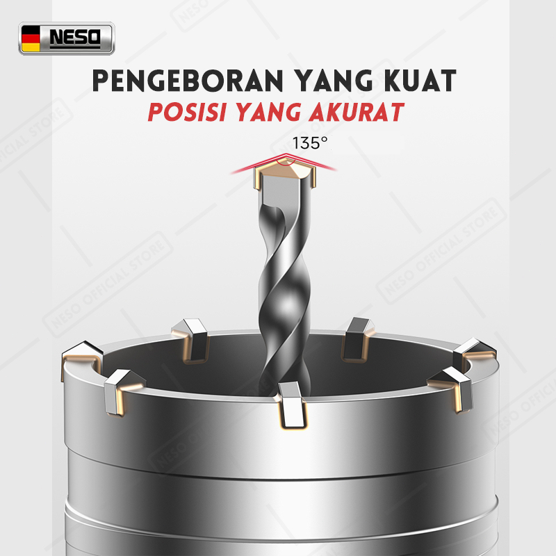 ID NESO MATA BOR HOLE SAW BETON/MATA LUBANG TEMBOK BETON HOLE SAW HOLLOW CORE HOLE SAW PELUBANG