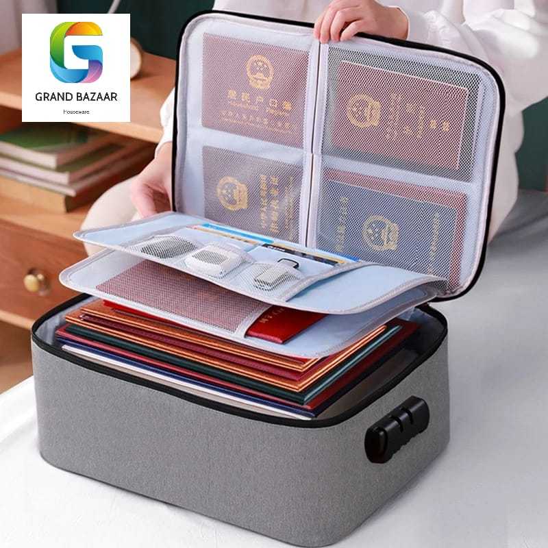 

Tas Penyimpanan Dokumen Storage Bag Sertifikat File Tempat Dokumen Travel Bag Portable (GBZ)