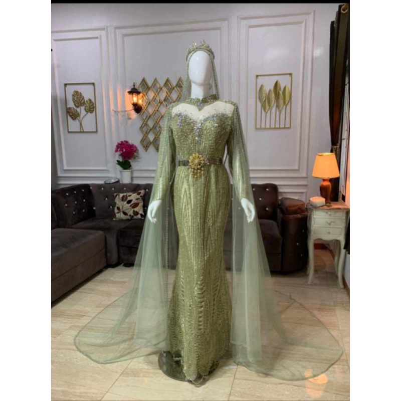 kebaya pengantin bekas / baju pengantin bekas slim