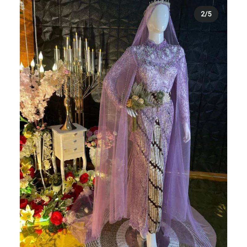 kebaya pengantin bekas / baju pengantin slim bekas
