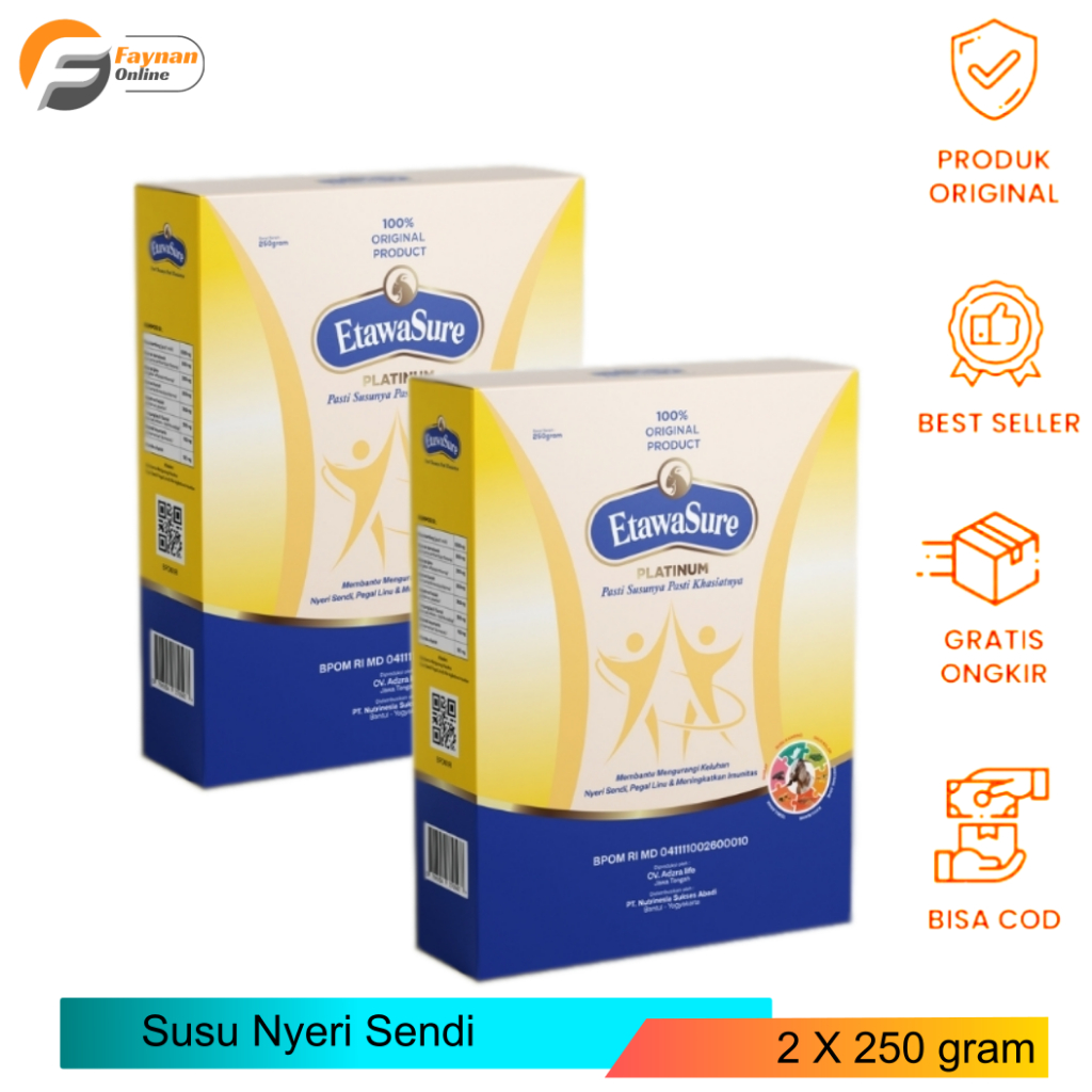 

2 Box ETAWASURE - Susu Etawa Jahe Untuk Nyeri Sendi