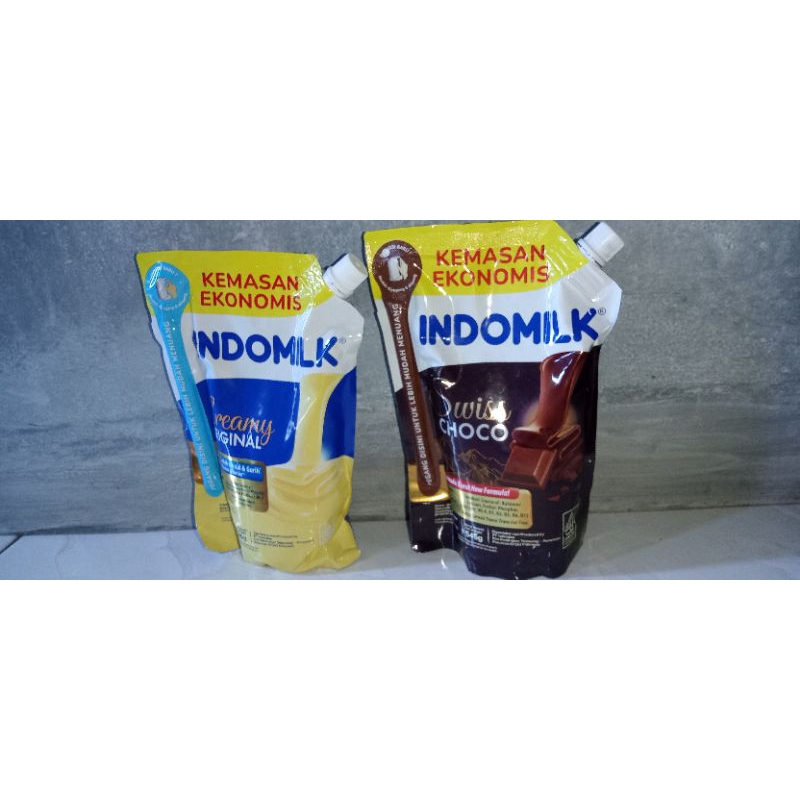 

Indomilk kental manis/Indomilk pouch 545gr/Indomilk putih coklat