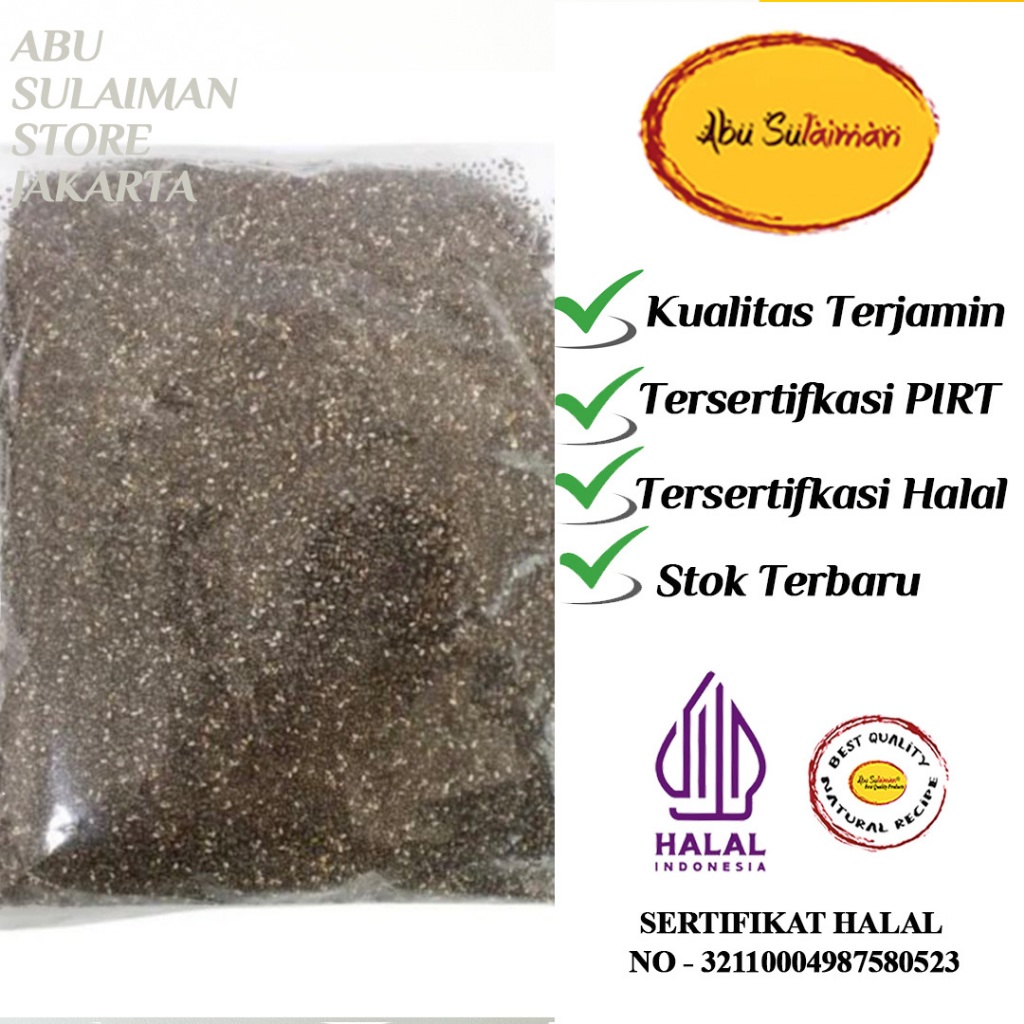 

Chia Seed Mexico Premium 500 gr / Organik Natural Chia Seed Mexico 500 gr / Chia seed