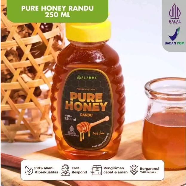 

Alamme - Pure Raw Honey Madu Randu Murni 100% Original Premium 250ml