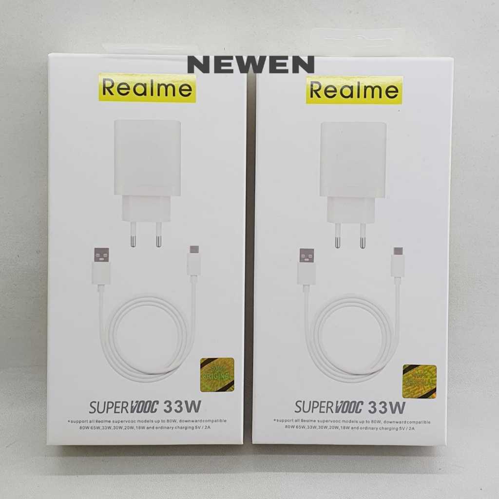 NEWEN Charger Realme 33 Watt SUPER VOOC Type C Fast Charging Original