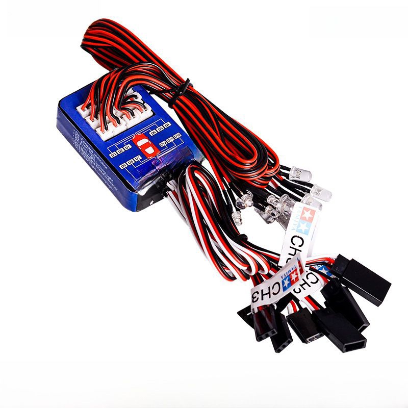 Modul LED RC mobil Modul Realistic Lampu rc mobil RC4WD Traxxas Tamiya RGT MN WPL Drift RC Axial