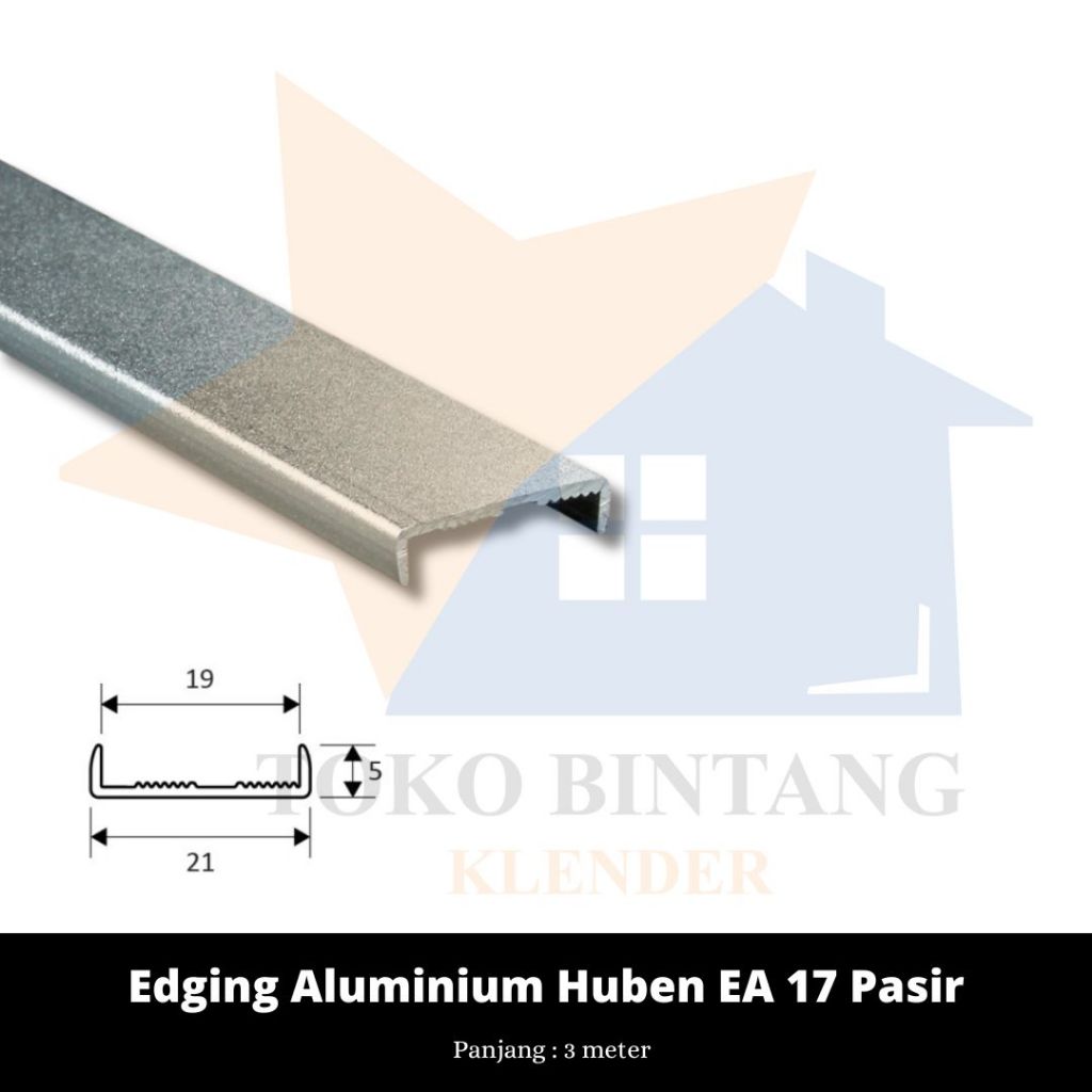 Edging Aluminium Huben EA 17 Pasir