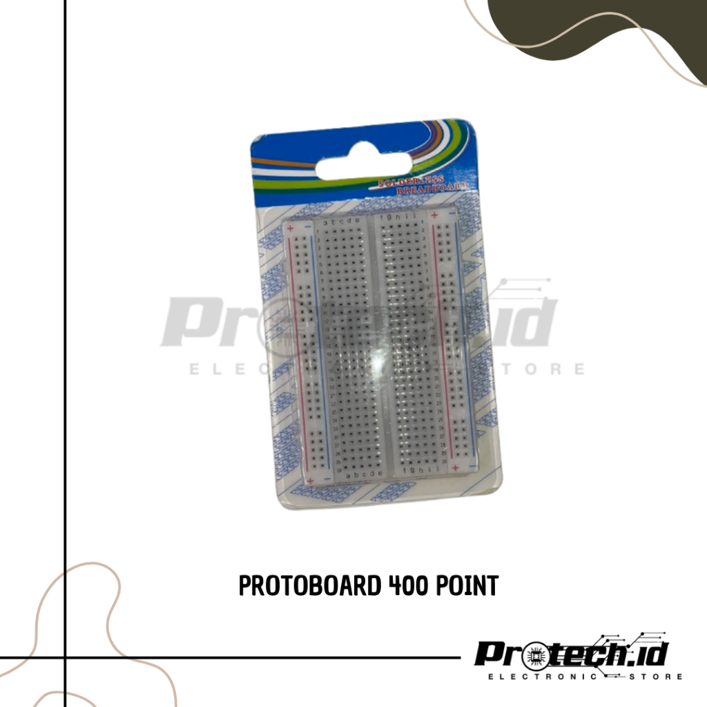 MINI BREADBOARD PROTOBOARD 400 Point Project Board Kecil Komponen Solderless Breadnoard
