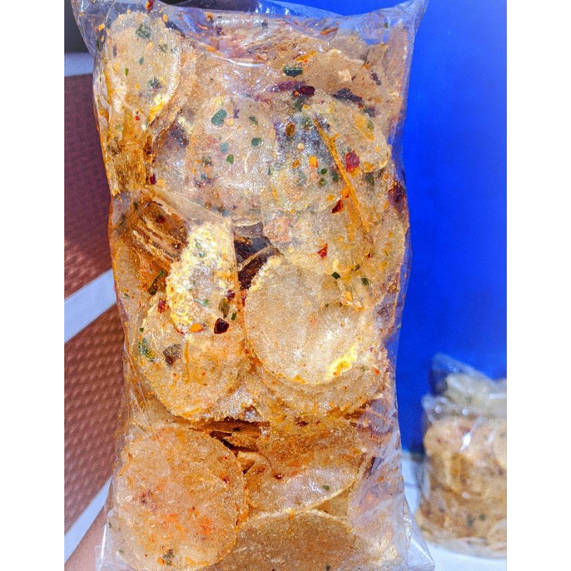 

KRIPIK KACA pedas ORI daun jeruk 500 gram snack