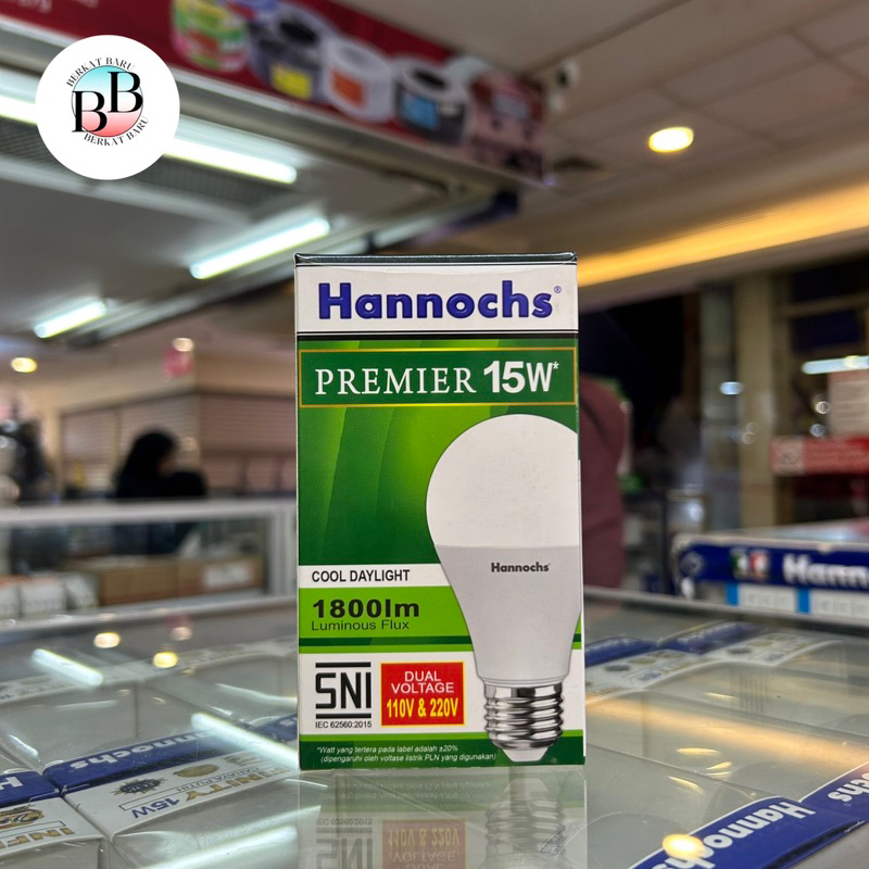 Lampu Bohlam LED Hannochs Premier 15 Watt (Cahaya Putih / 6.500K)