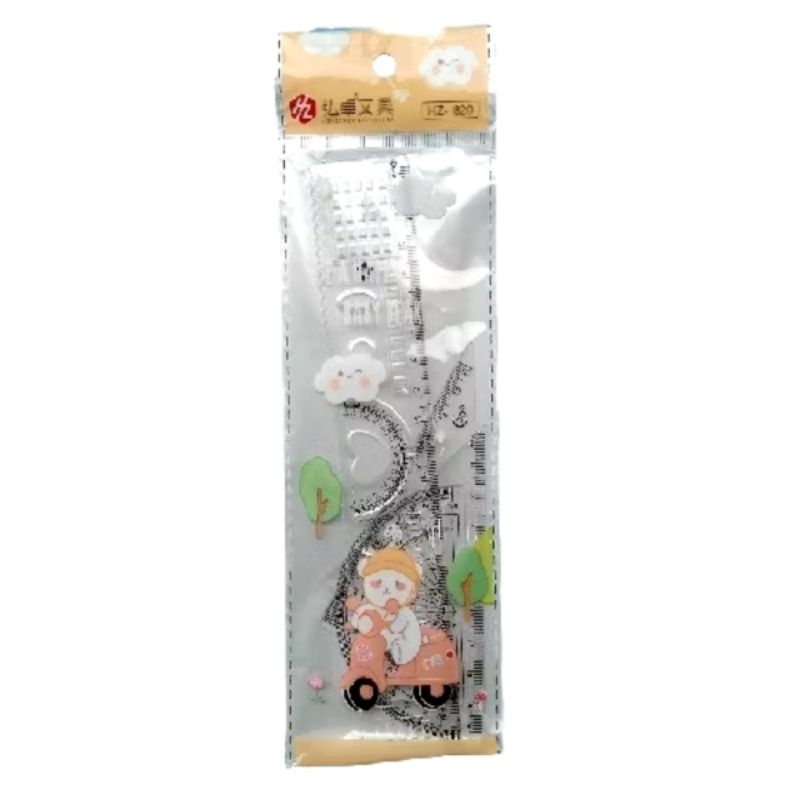 

❤️Ghalibie Store❤️Penggaris Set HZ-820 (Isi 4 Pcs)/Penggaris Lucu/Penggaris Sekolah