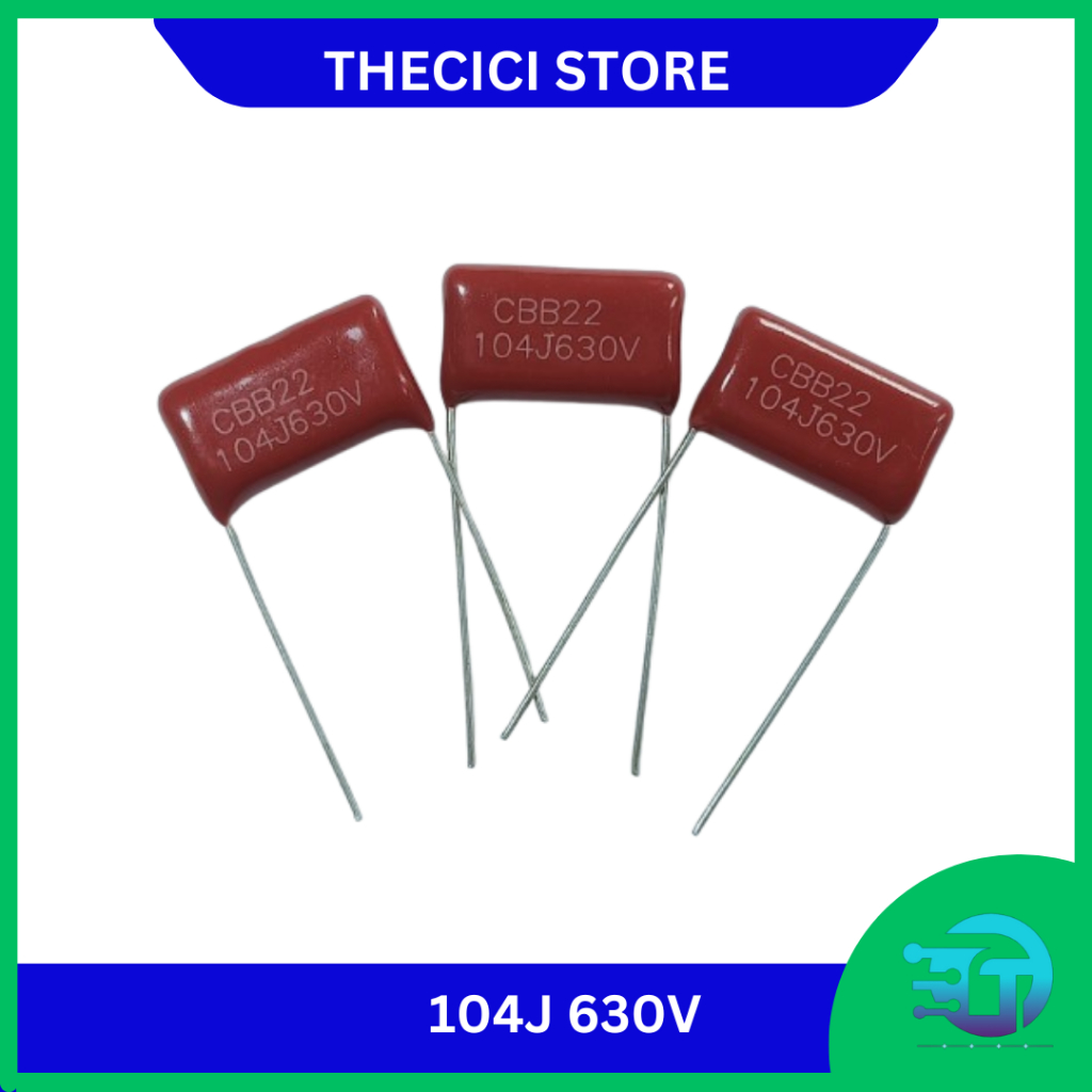 Milar mylar Kapasitor Capasitor 104j 104 100nF 100 nF 630 volt 630v 630volt