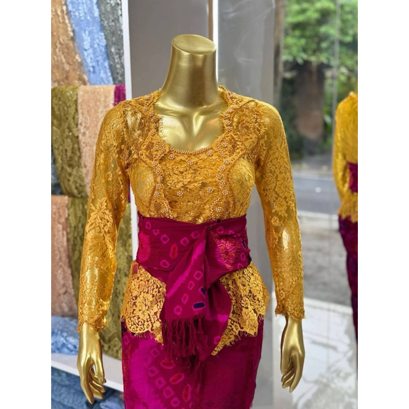 Kebaya Payet Bali/ Baju Adat Bali/ Baju Tradisional Bali/kebaya wisuda/kebaya acara pernikahan