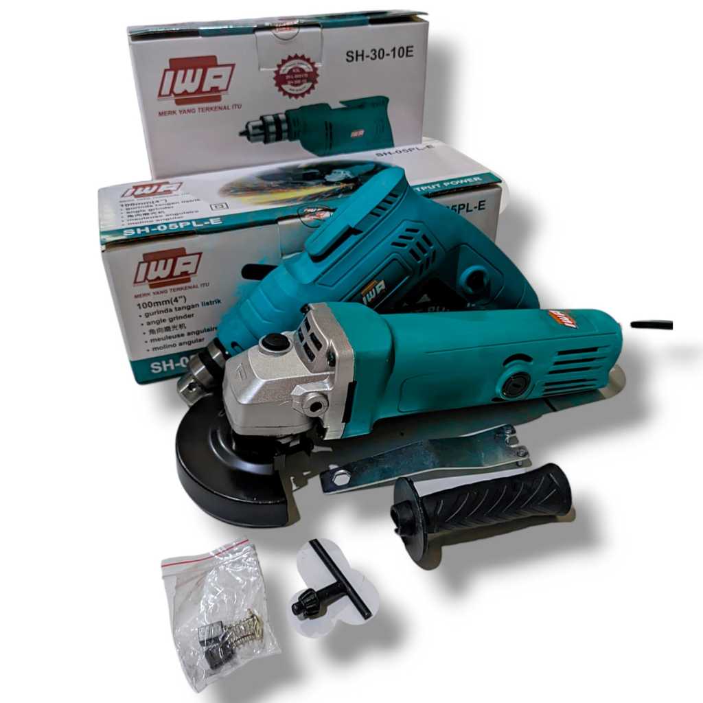 Paket Makita or Maktec MT60 Mesin Bor 10mm & MT90 Mesin Gerinda 4" trex full tembaga - IWA MT90