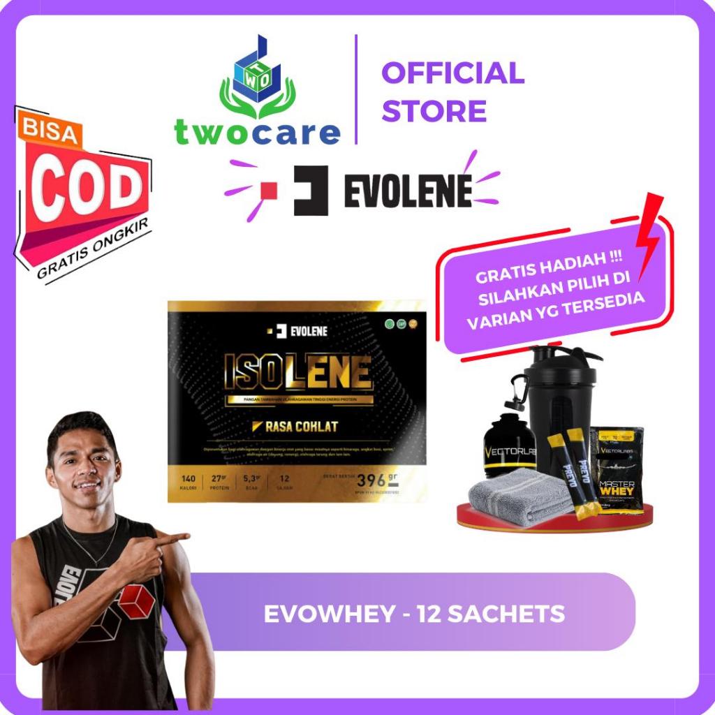 Evolene Isolene Isolate Whey Isolate Coklat BPOM 12 sachet
