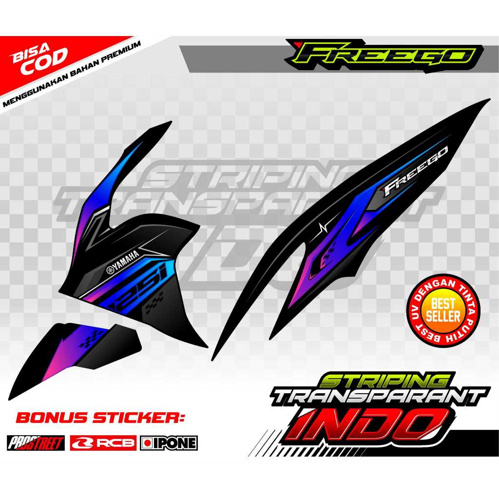 STRIPING VARIASI YAMAHA FREEGO / STICKER LIST VARIASI MOTOR YAMAHA FREEGO