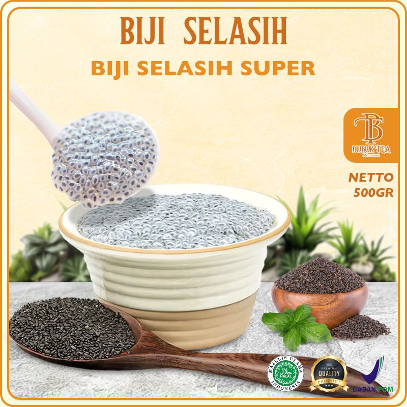 

BASIL SEED/BIJI SELASIH 500GRAM PREMIUM