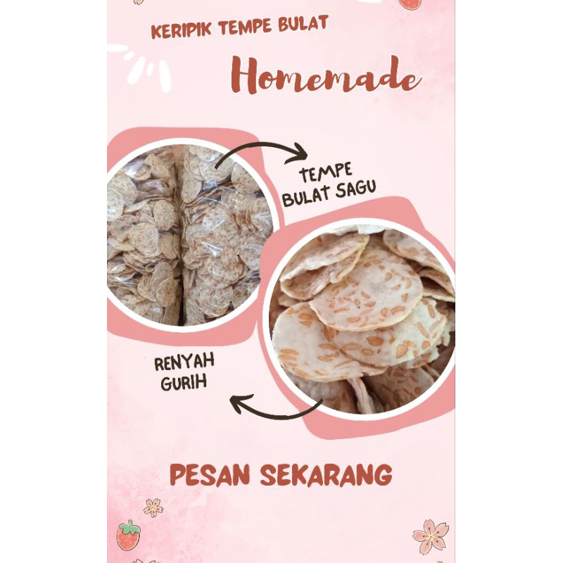 

KERIPIK TEMPE BULAT SAGU 500gr