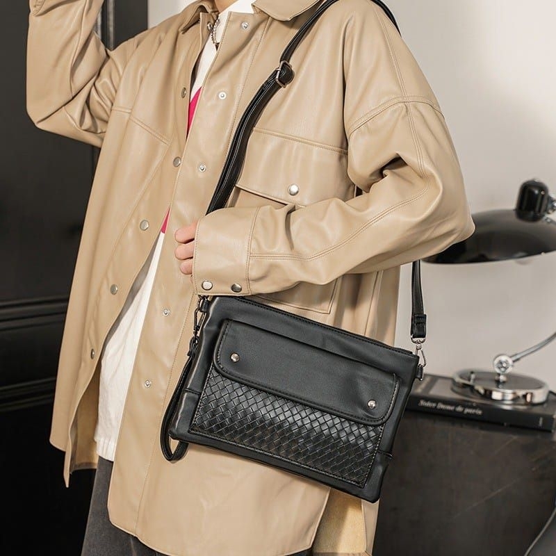 CLUTCH IMPOR MOTIF BUAYA-TAS TANGAN PRIA KERJA KANTOR-TAS SELEMPANG KUALITAS KULIT-HANDBAG COWO CEWE