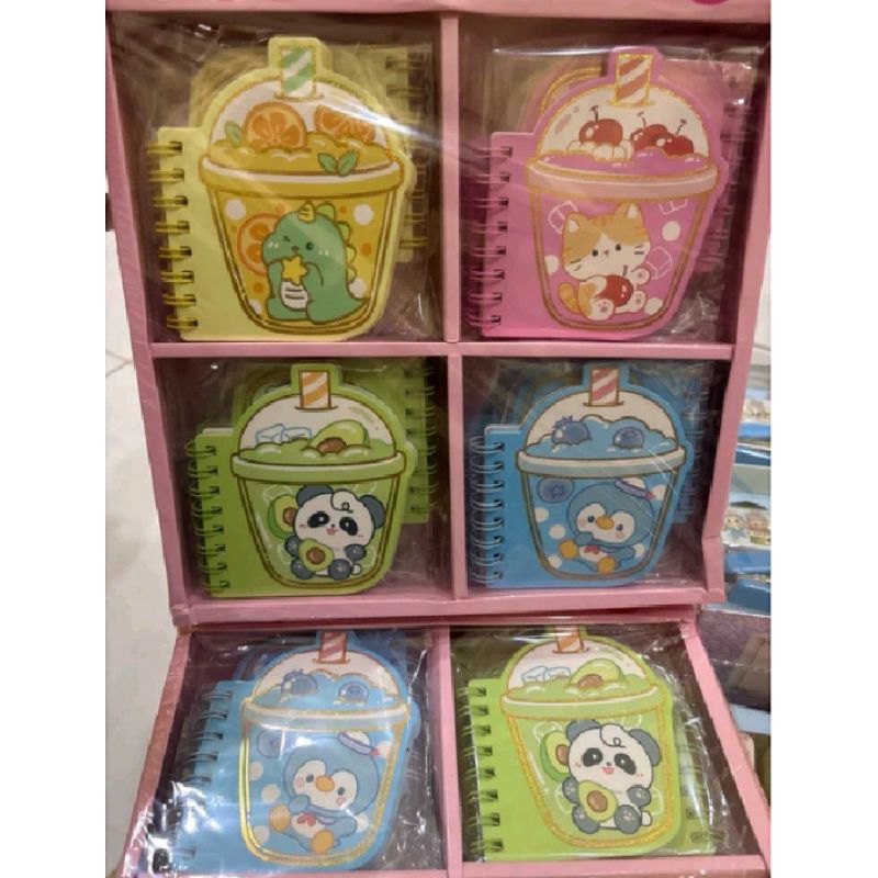 

notebook motif Boba import per 2pcs