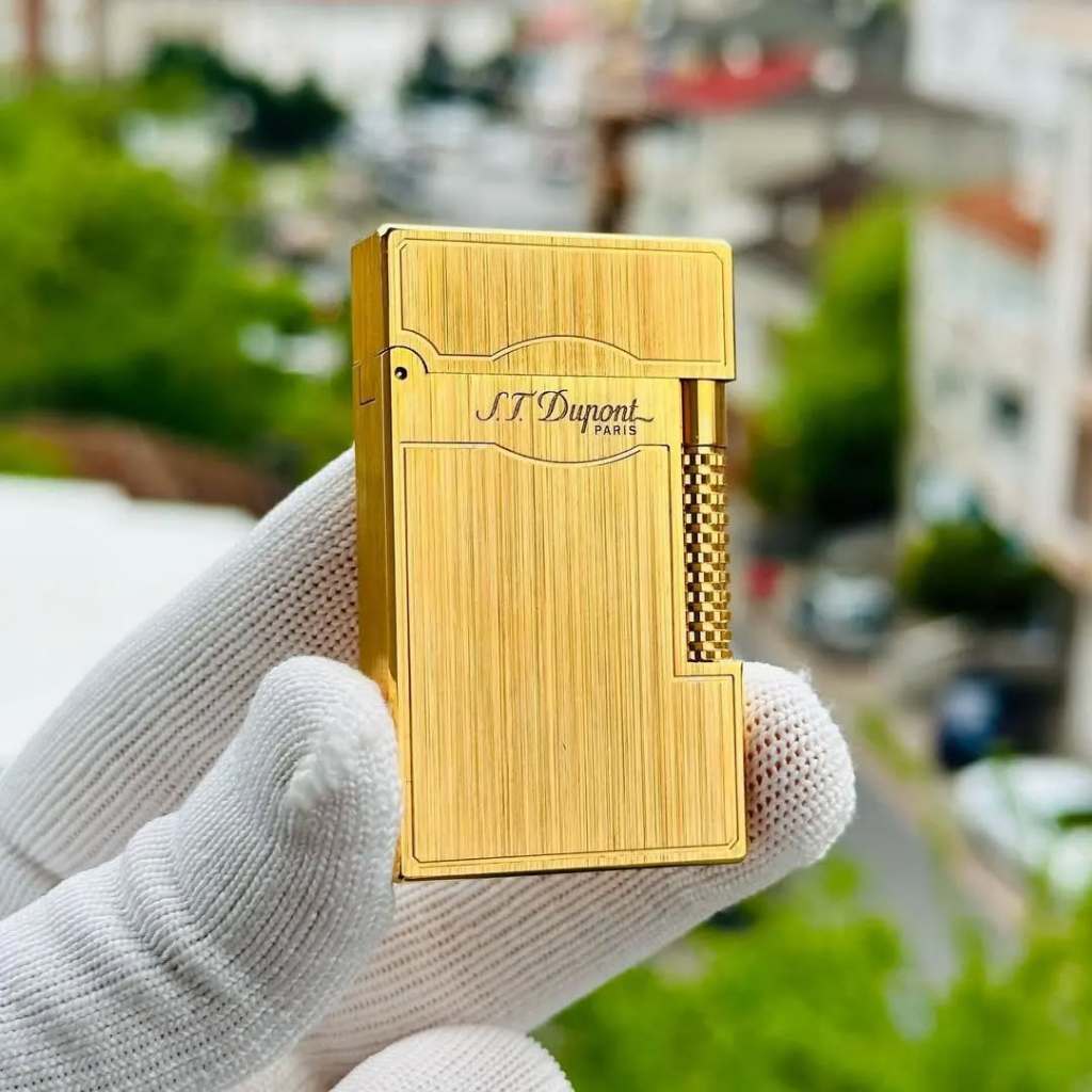 Korek Api St Dupont Gold Brush 2 Lighter Premium Quality