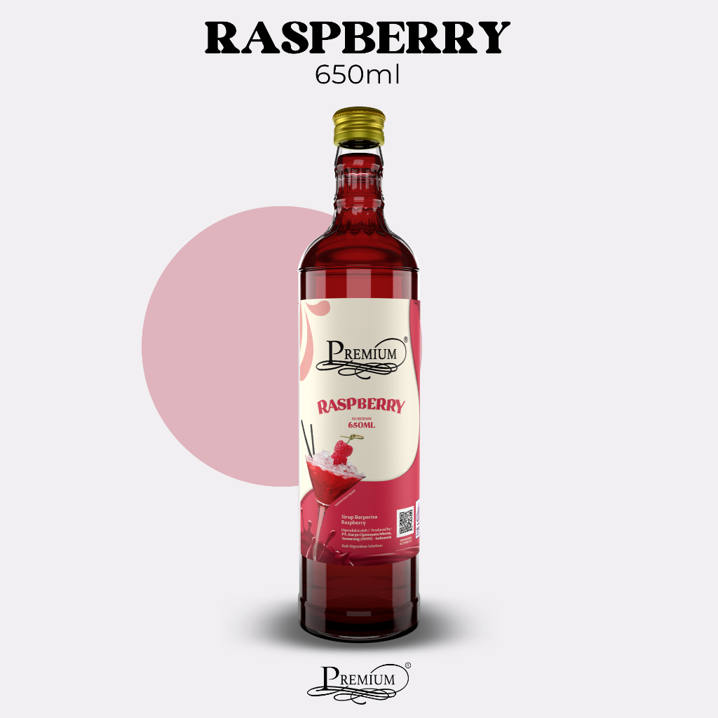 

Premium Syrup - Raspberry 650ml (Minuman Sirup untuk HORECA)