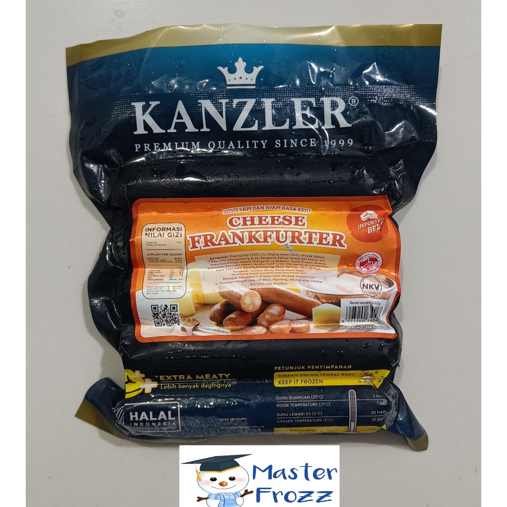 

Kanzler Cheese Frankfurter 360gr