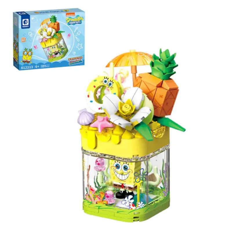 Sembo block spongebob pineapple lemon smoothies brick
