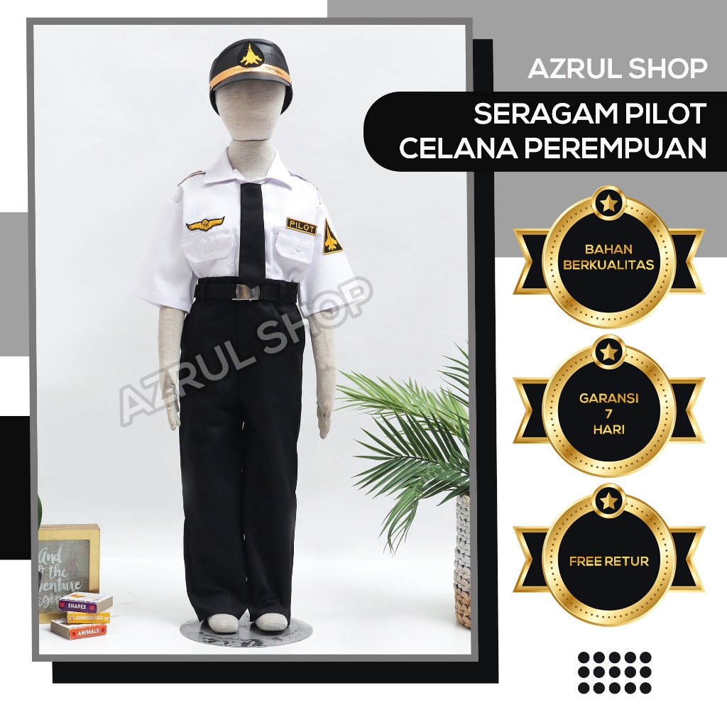 seragam profesi anak baju pilot anak perempuaan baju perempuan seragam anak tk