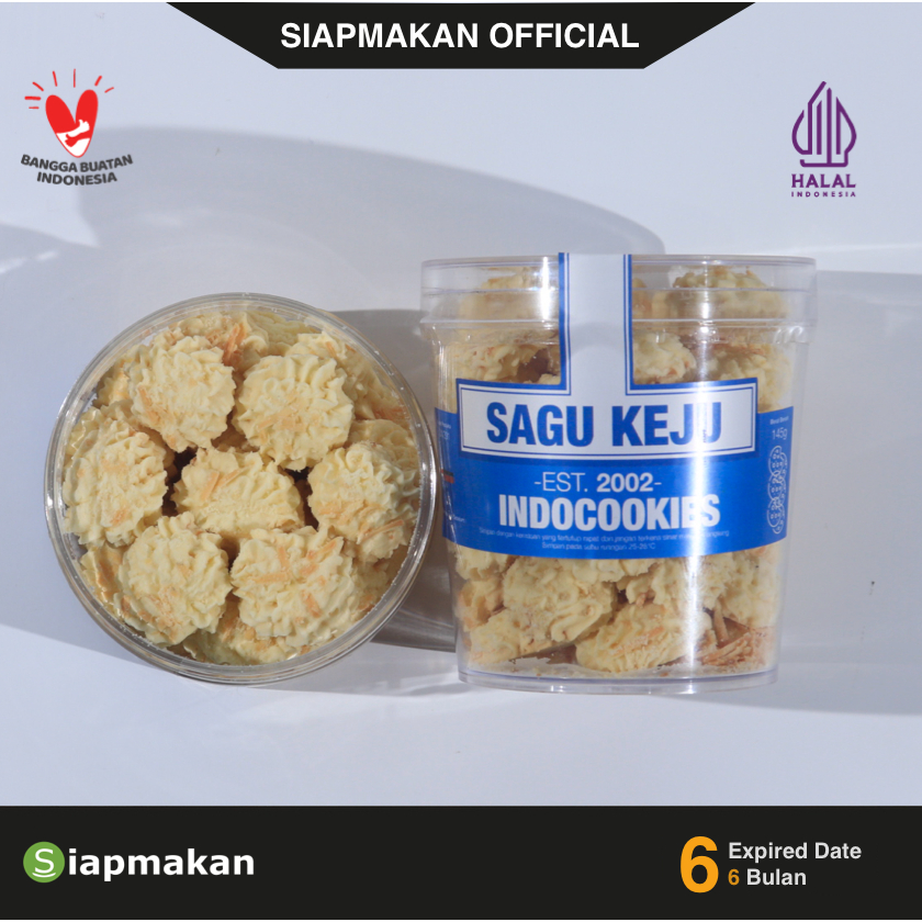 

Indocookies Sagu Keju 400ml Kue Kering Lebaran Wisjman Premium