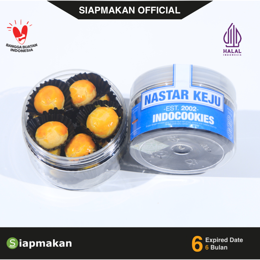 

Indocookies Nastar Keju Nanas 300ml Kue Kering Lebaran Wisjman Premium