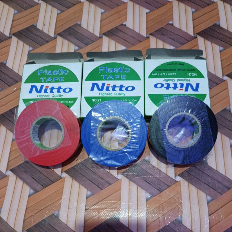 

Isolasi Listrik Nitto 20 M Highest Quality warna