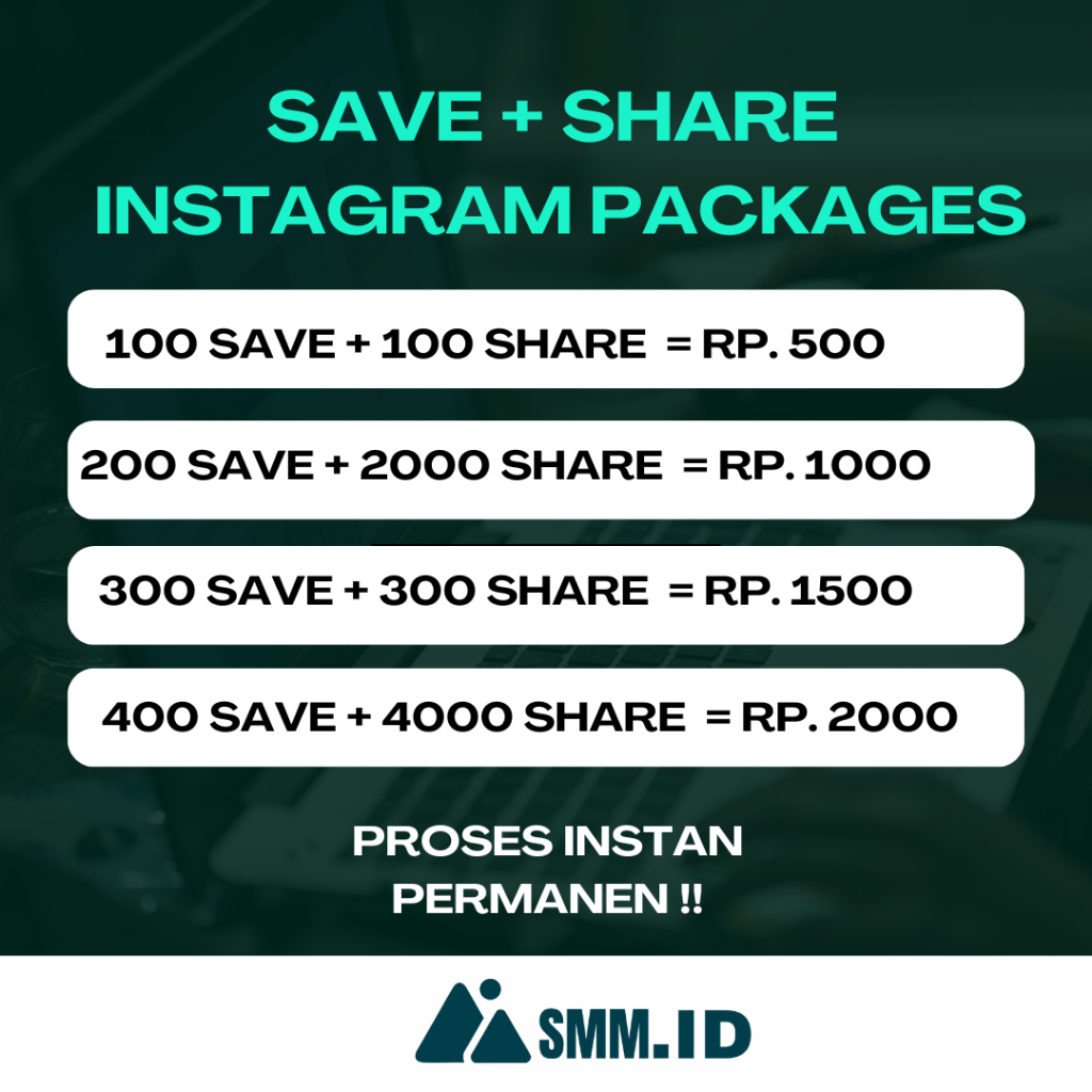 SMM.ID | Paket Ig Save & Share Instagram Save Instagram Share Permanen Proses Instan