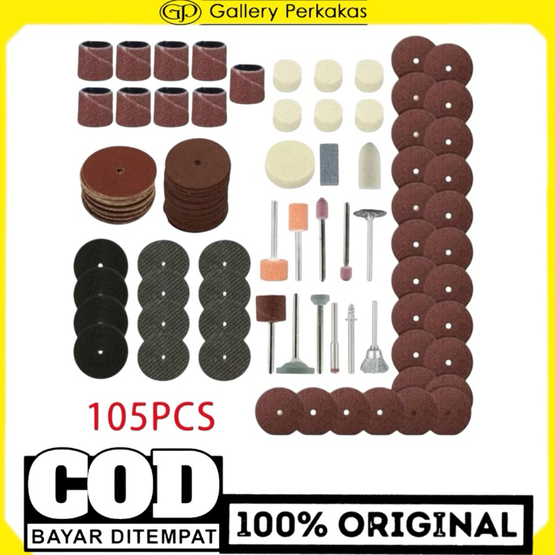mata bor tuner cuner mini cutting wheel mata gerinda mini poles 105pcs