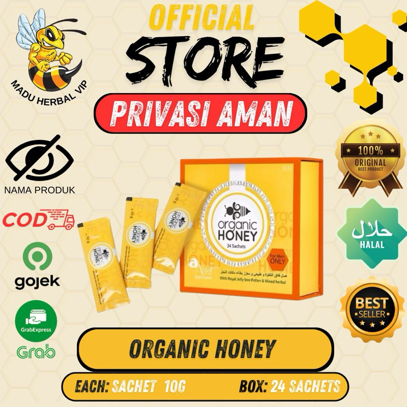

Organic Honey Original 1 Box 24 Sachet
