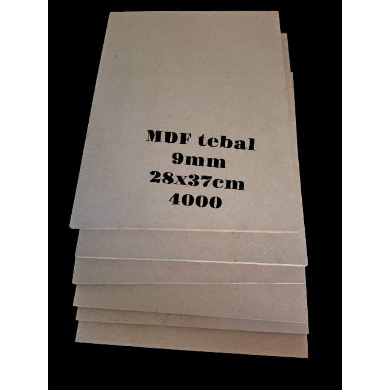 

mdf tebal 9mm 28x37cm