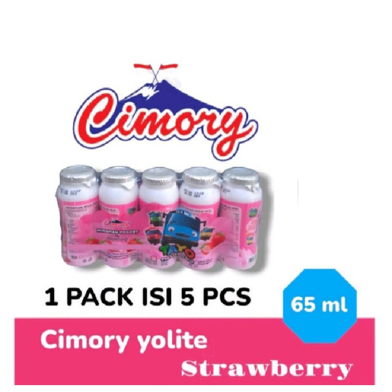 

CIMORY yogurt botol 65ml - Tayo strawberry 1 pack isi 5 pcs